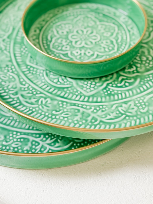 Tray, Enamel Medium, Green