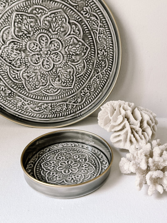 Tray, Enamel Medium, Grey