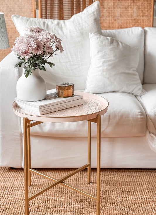 Furniture, Tray Stand for Platters, Gold