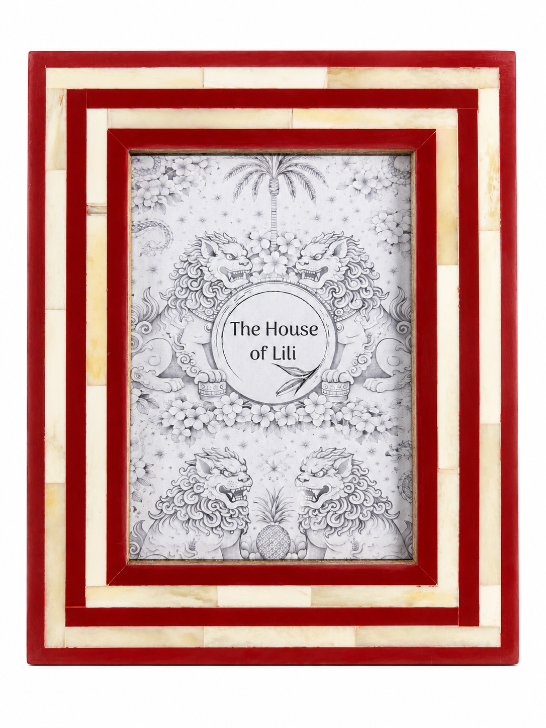Kallang, Red Bone Inlay Photo Frame