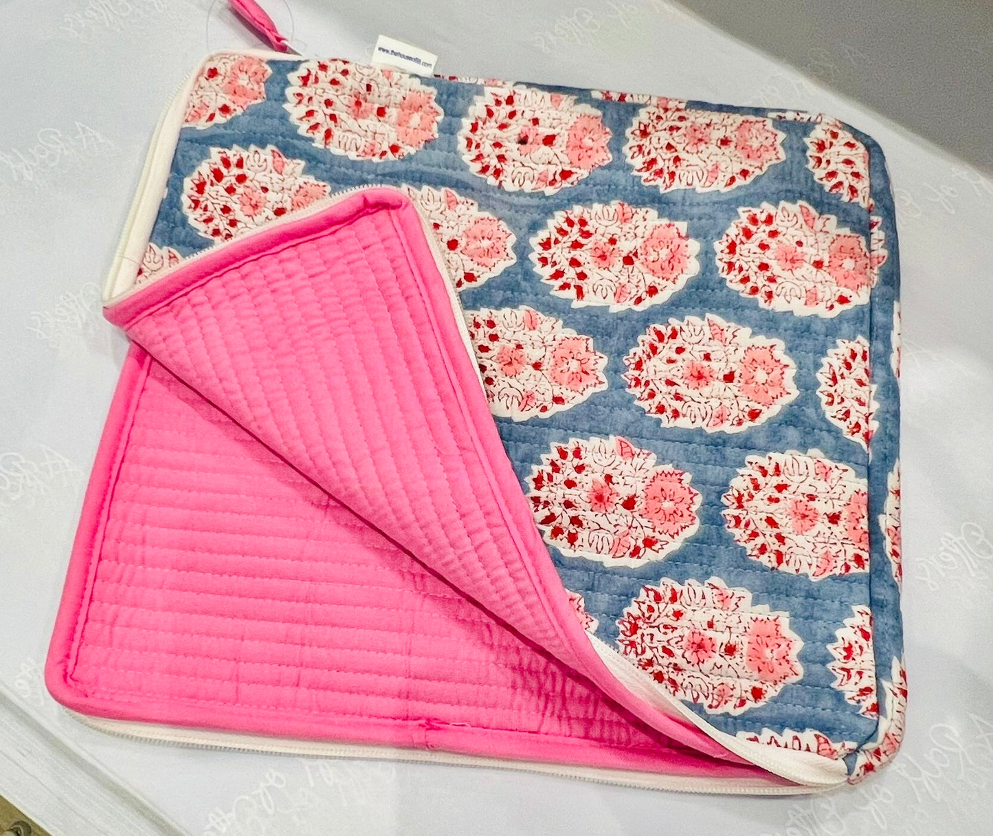 Laptop and Tablet Covers, Floral, Blue