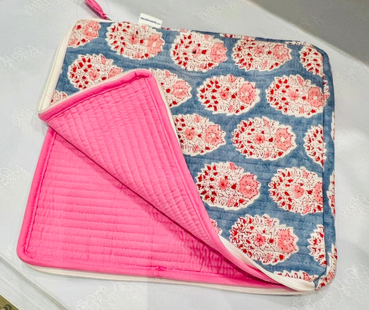 Laptop and Tablet Covers, Floral, Blue