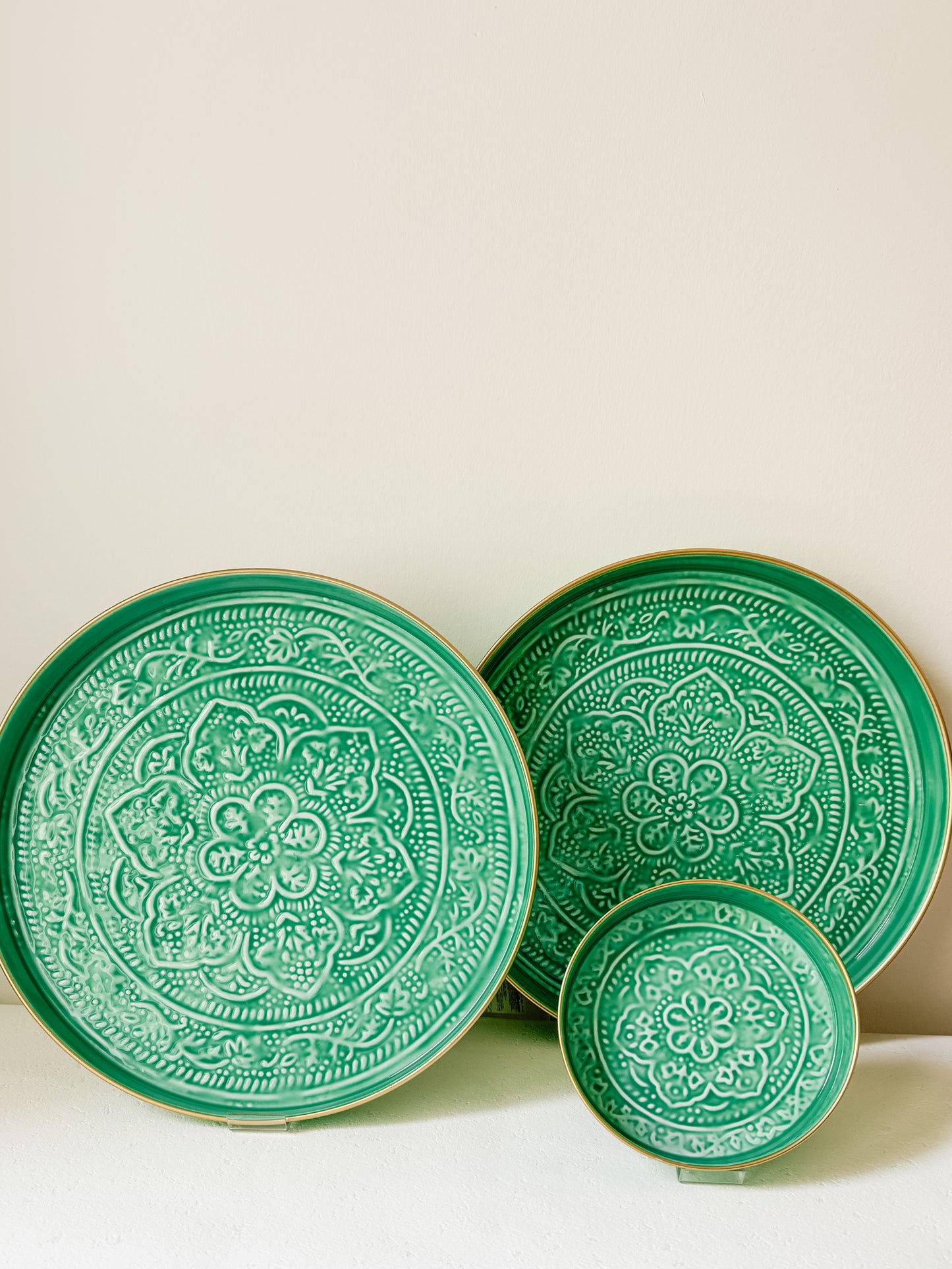 Tray, Enamel Small, Green