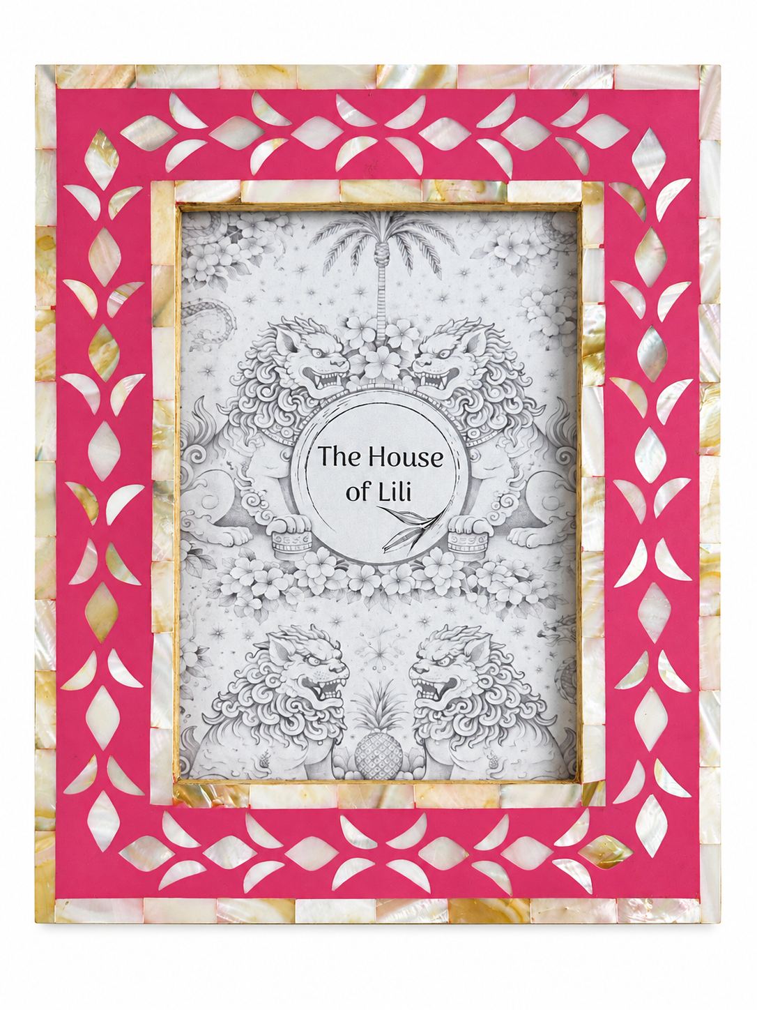 Bayfront, Pink Mother of Pearl Inlay Photo Frame