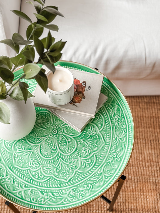 Tray, Enamel Large, Green