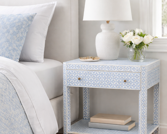 Katong Bone Inlay Bed Side Table