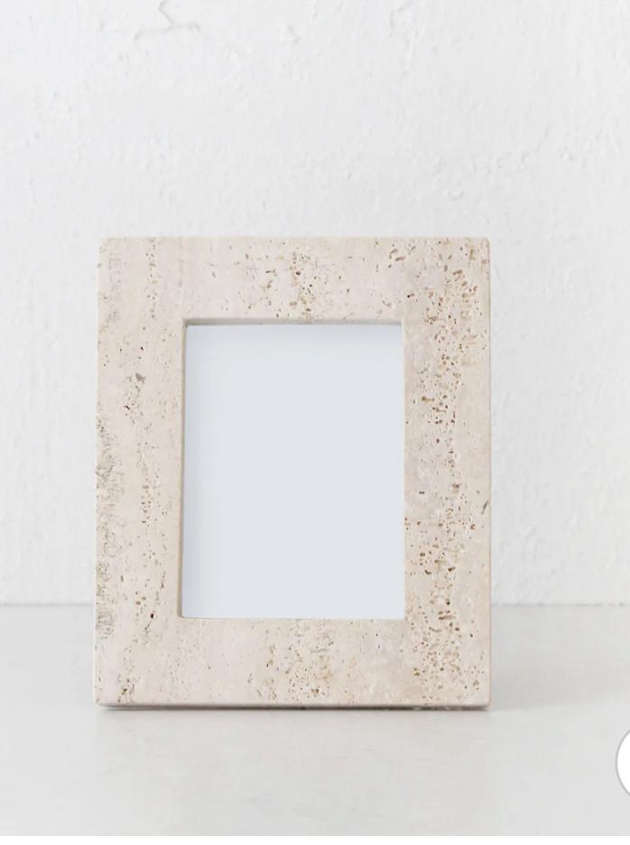 Photo Frame, Travertine Stone