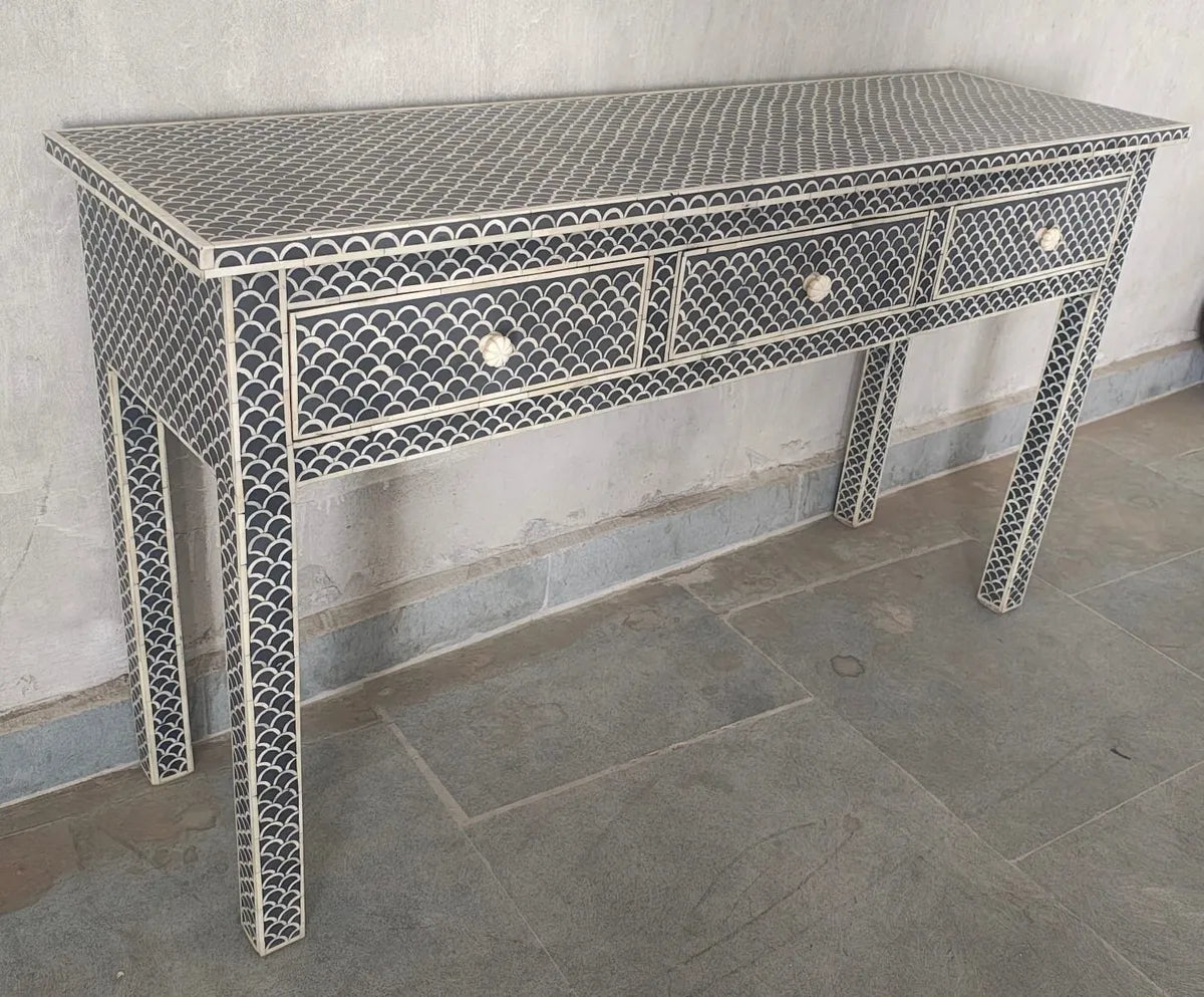 black bone inlay console