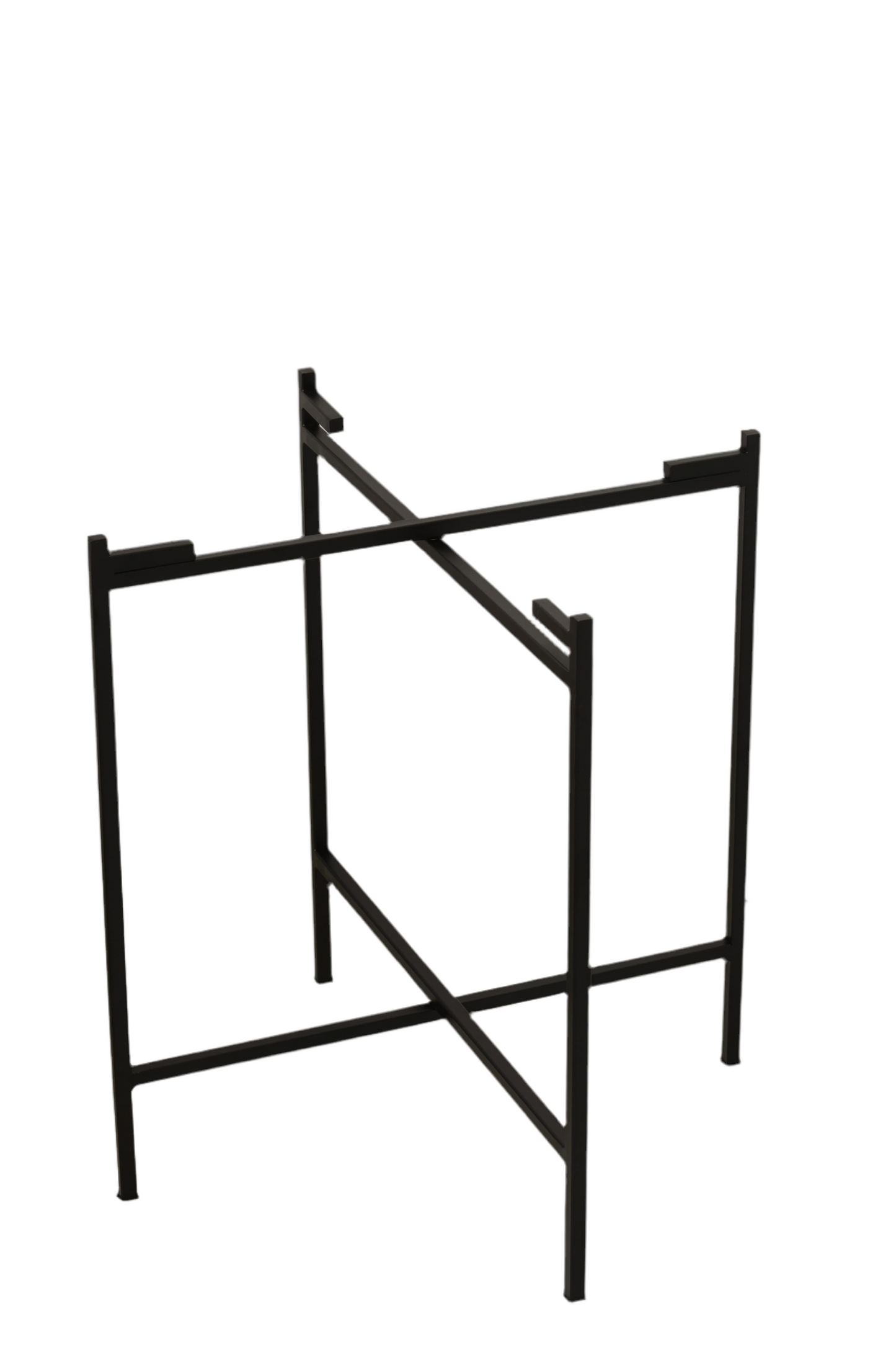 black folding tray stand