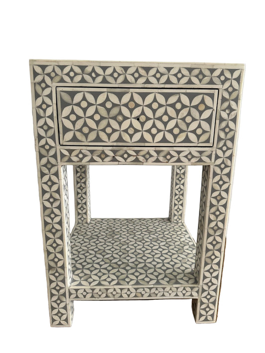 bone inlay nightstand customised size