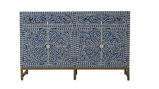 bone inlay sideboard botanical