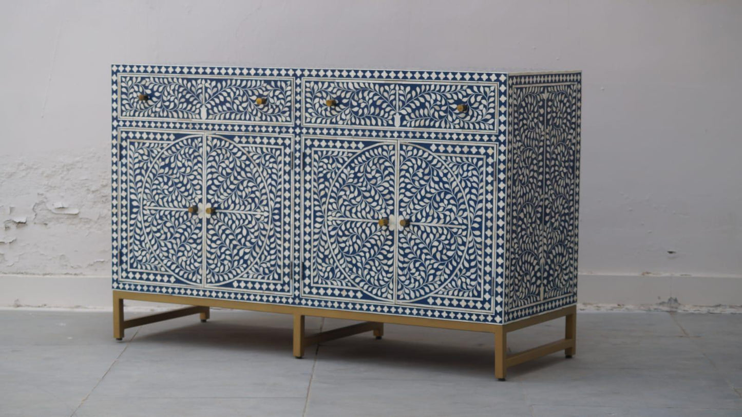 bone inlay sideboard botanical customised