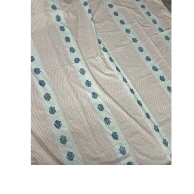 hand block printed shell table cloth