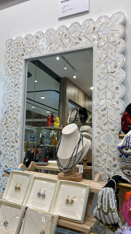 mother of pearl inlay mirror