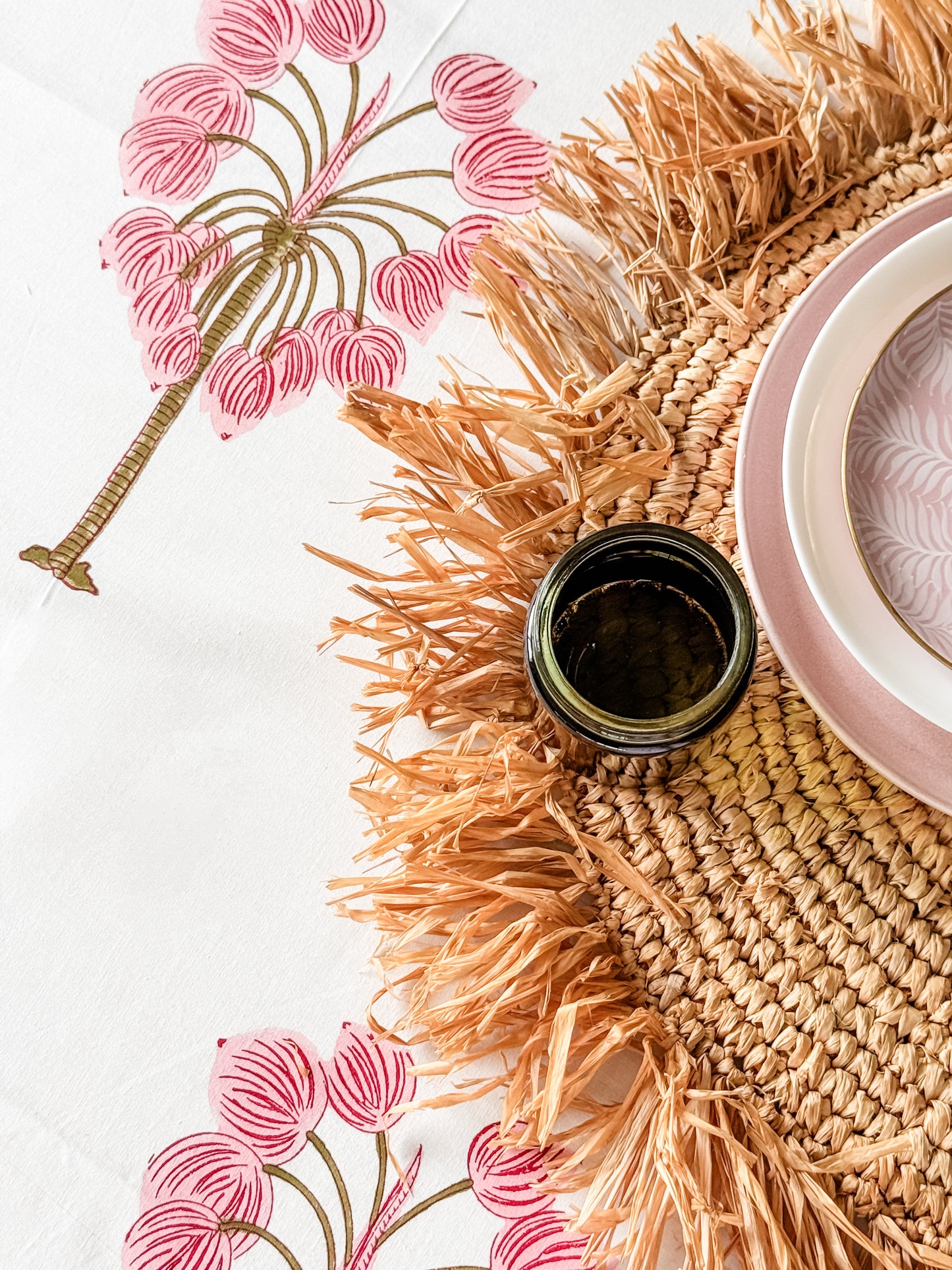 Pink block
Print palm cloth