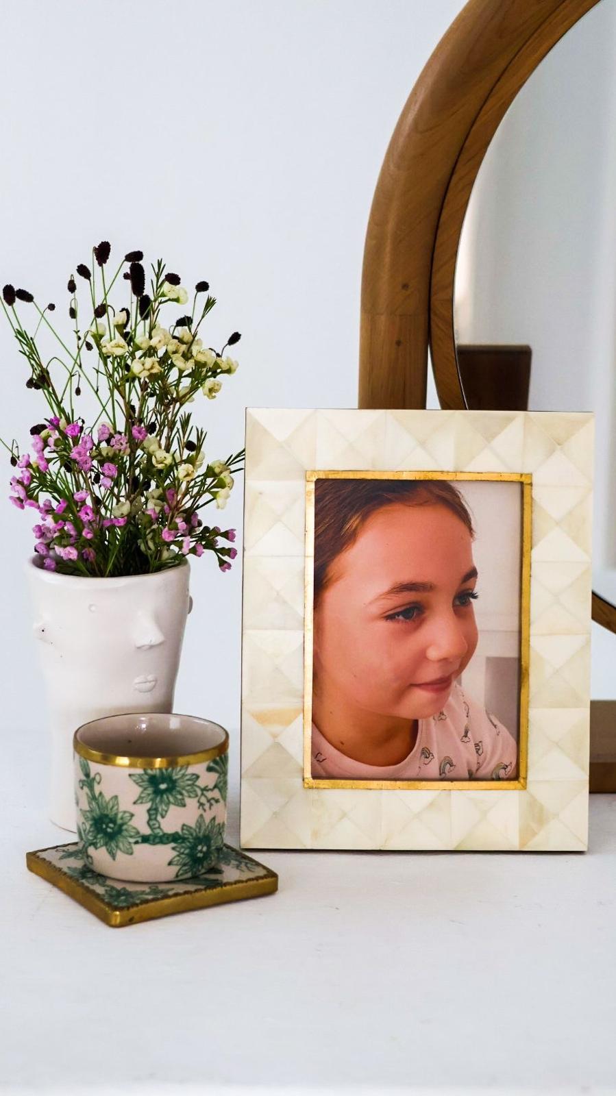 Photo Frame, Bone Inlay, Marina Bay