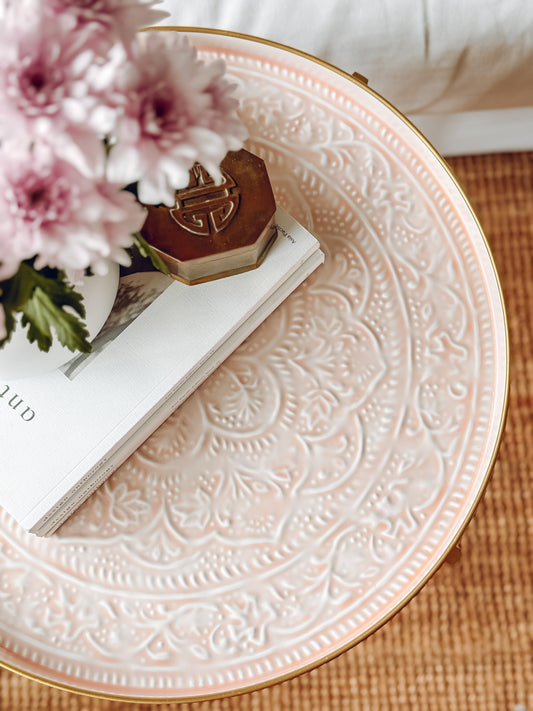 Tray, Enamel Large, Blush