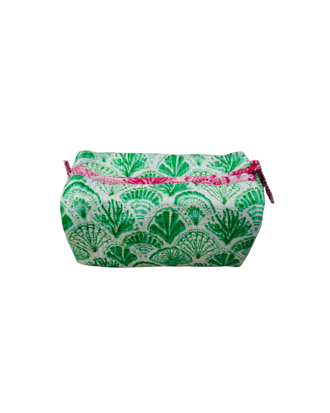 Cosmetic Bag, Shell, Green