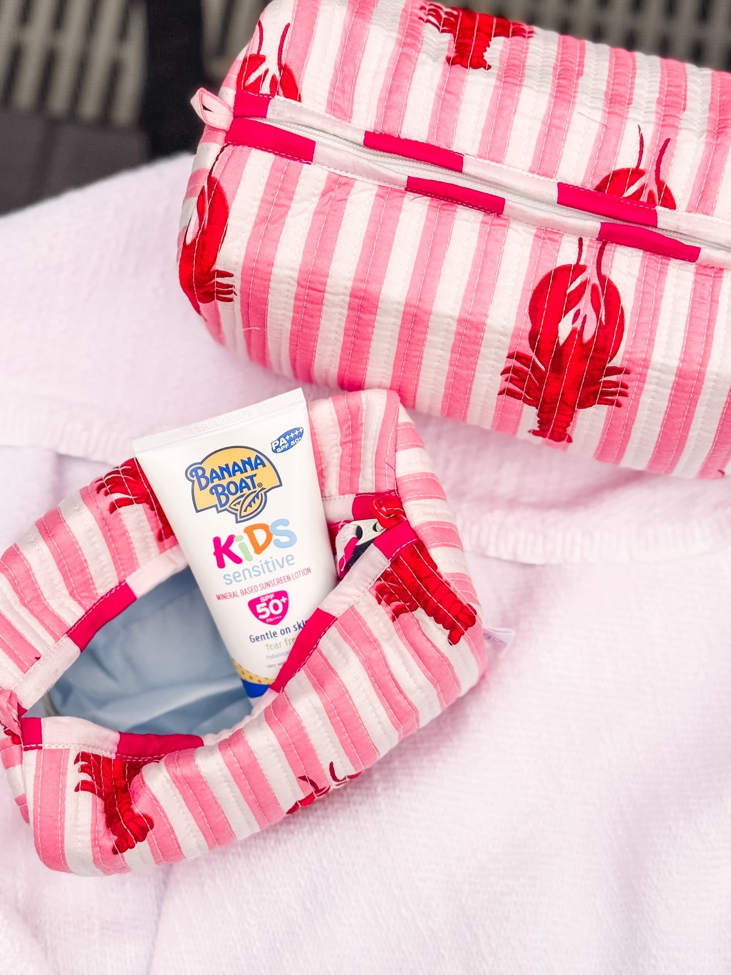 Cosmetic Bag, Lobster, Pink