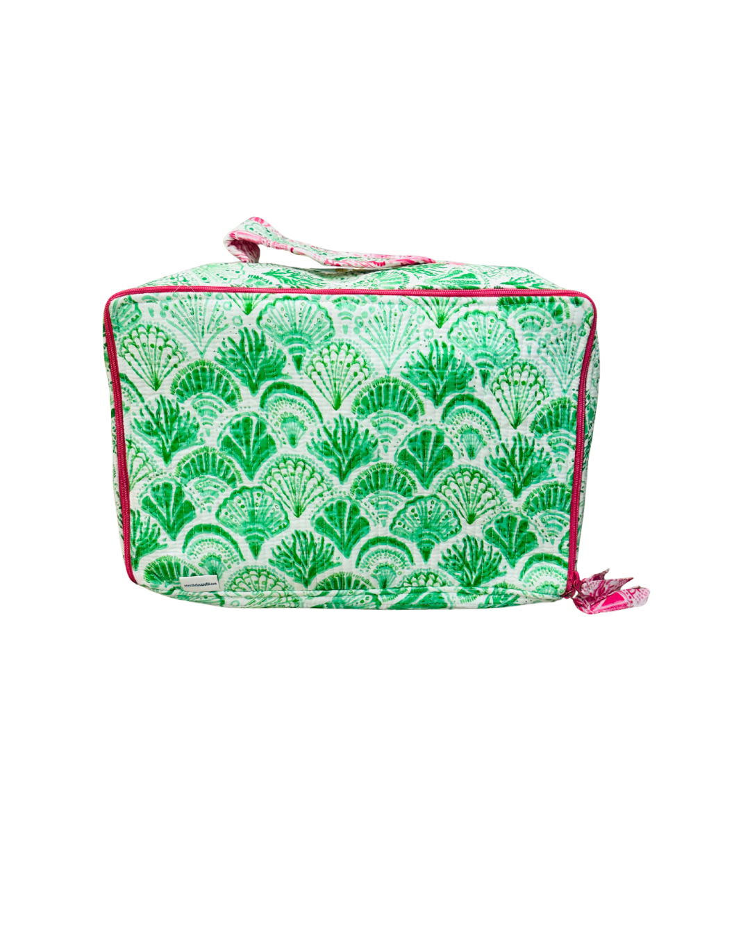 Cosmetic Bag, Shell, Green