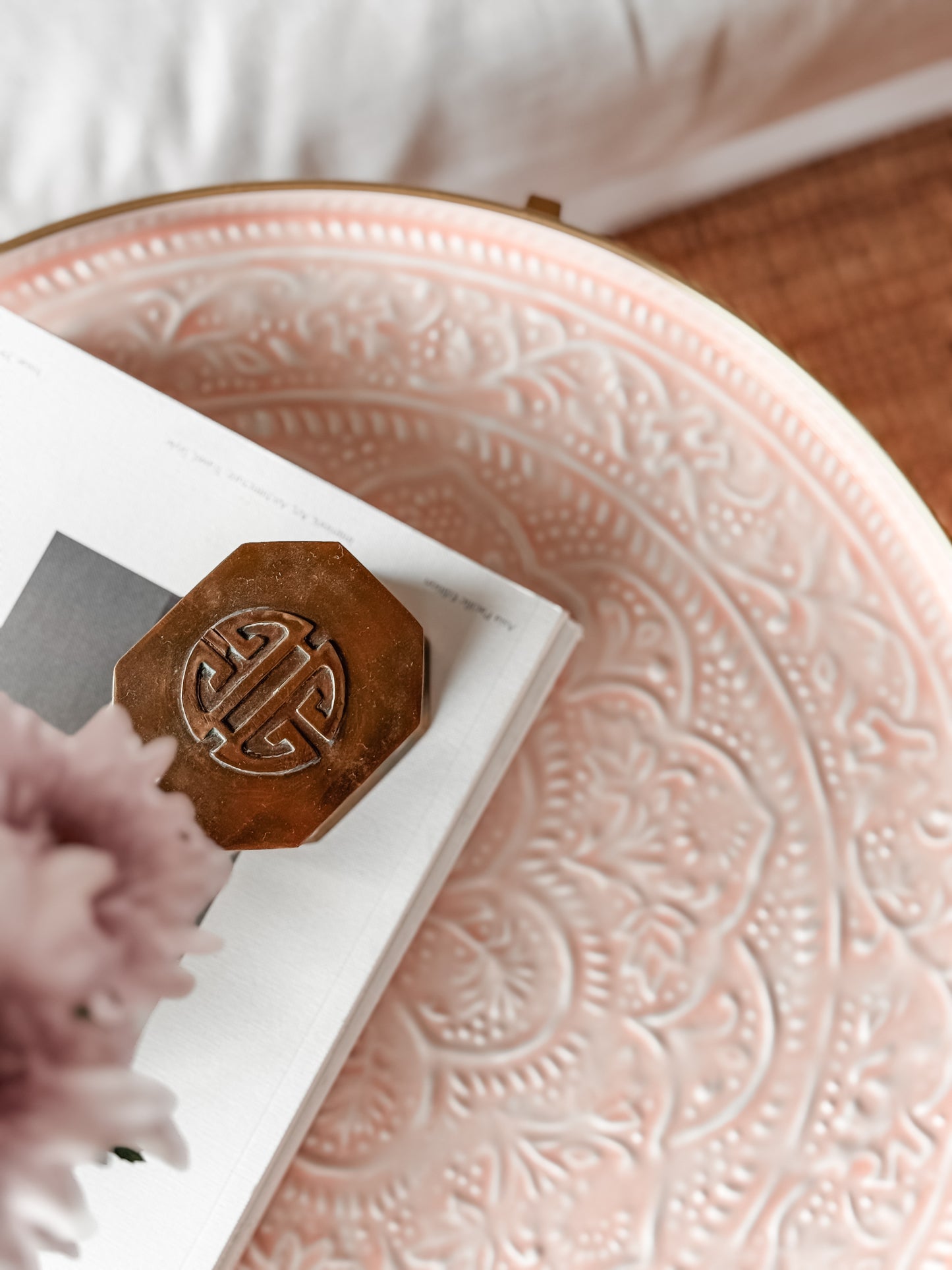 Tray, Enamel Large, Blush