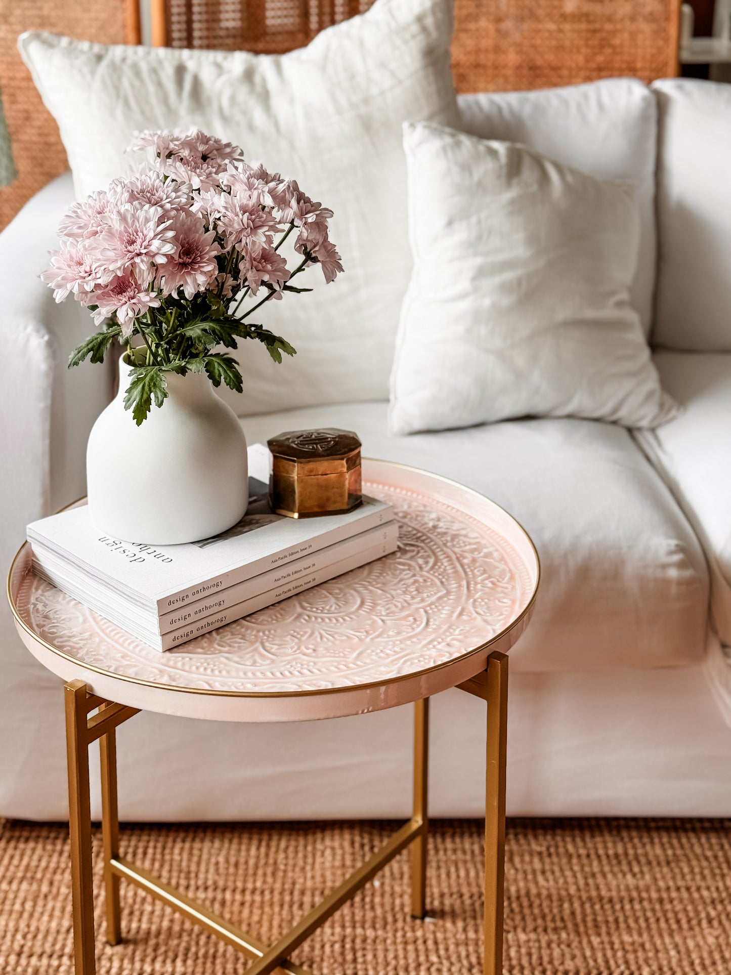 Tray, Enamel Large, Blush