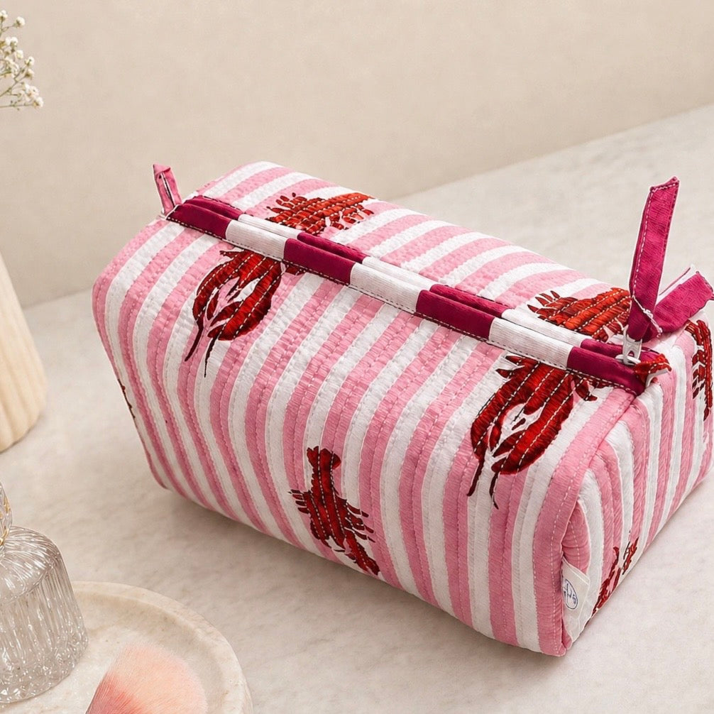 Cosmetic Bag, Lobster, Pink