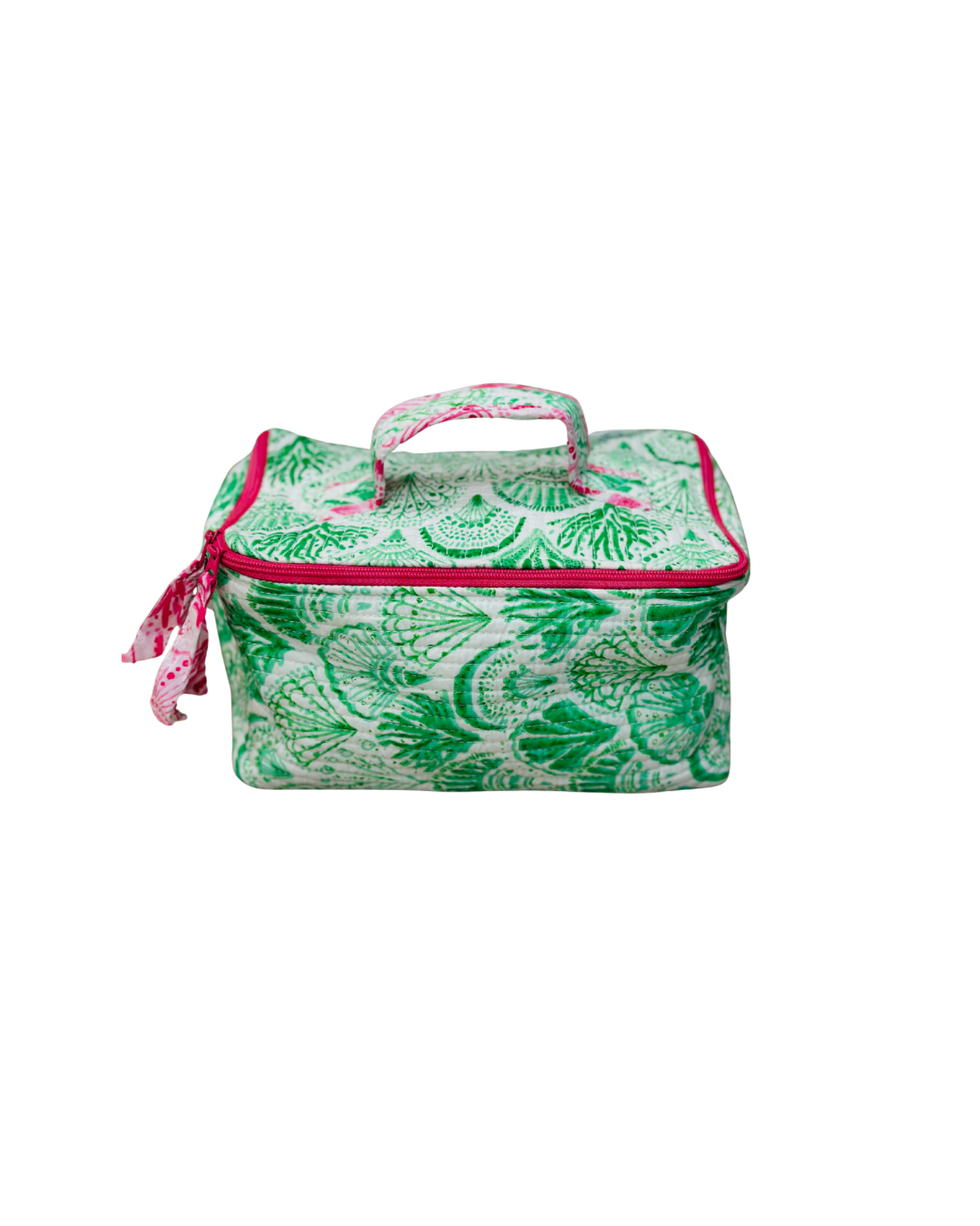 Cosmetic Bag, Shell, Green