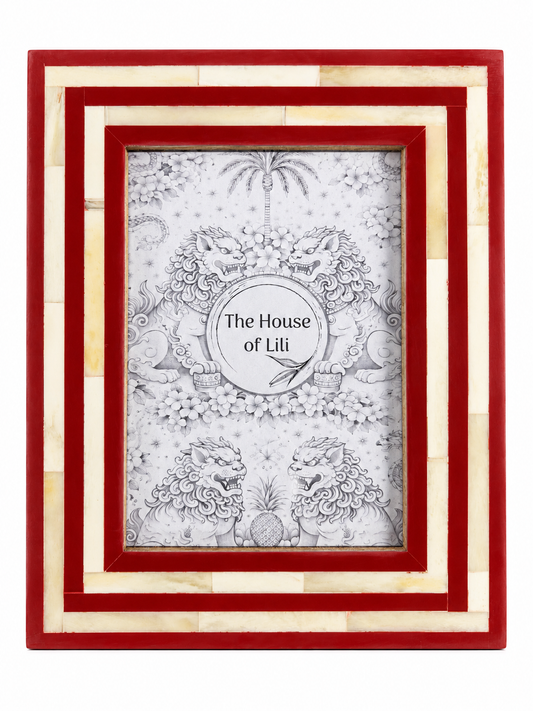 Kallang, Red Bone Inlay Photo Frame