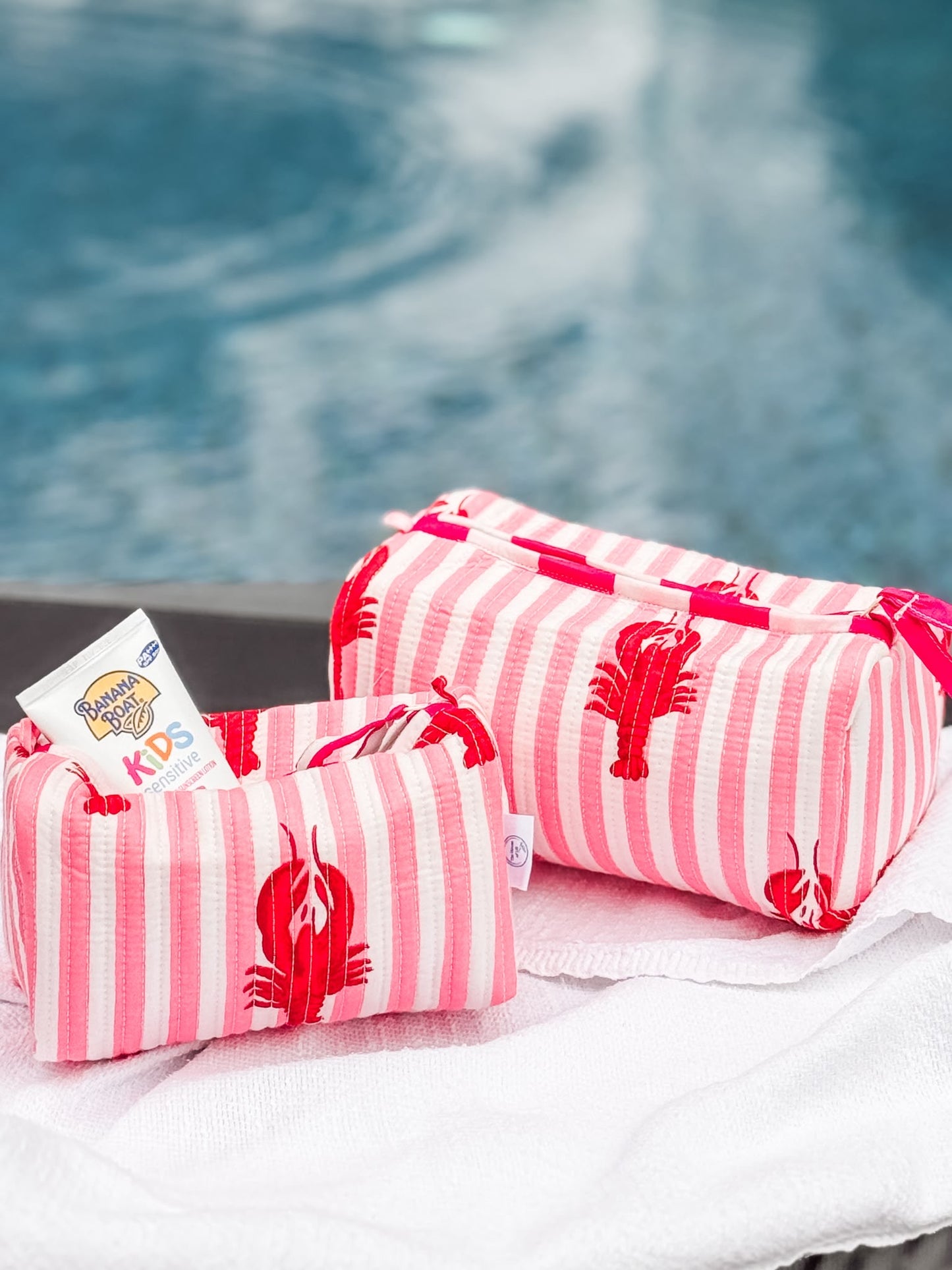 Cosmetic Bag, Lobster, Pink