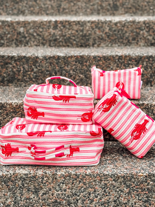 Cosmetic Bag, Lobster, Pink