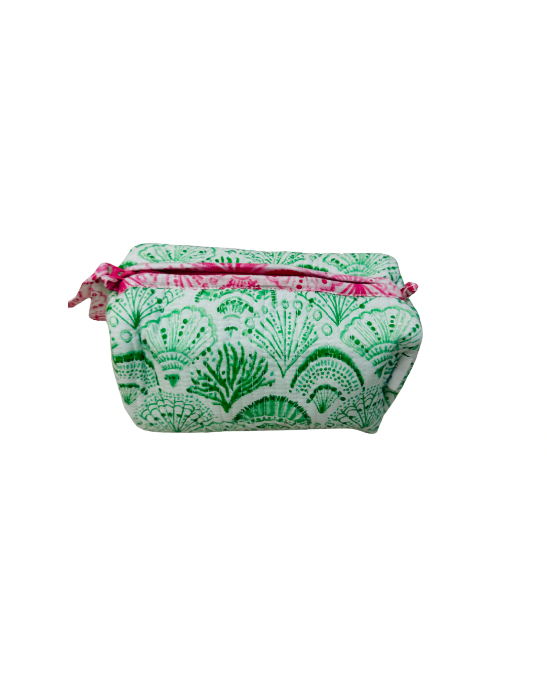 Cosmetic Bag, Shell, Green