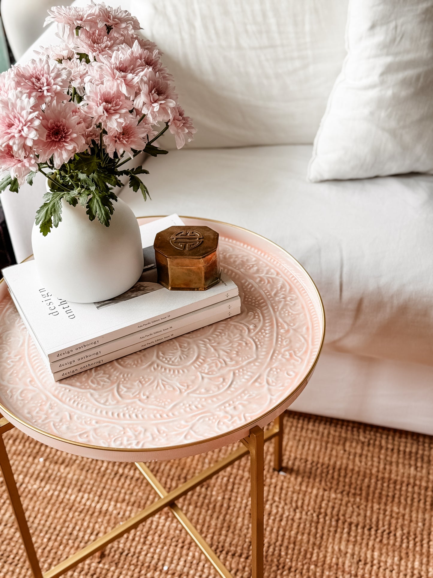 Tray, Enamel Large, Blush