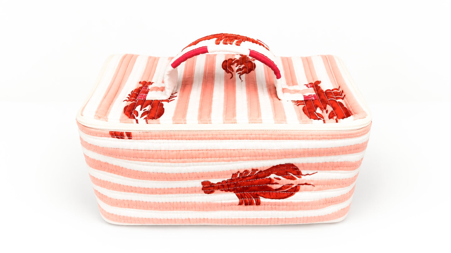 Cosmetic Bag, Lobster, Pink