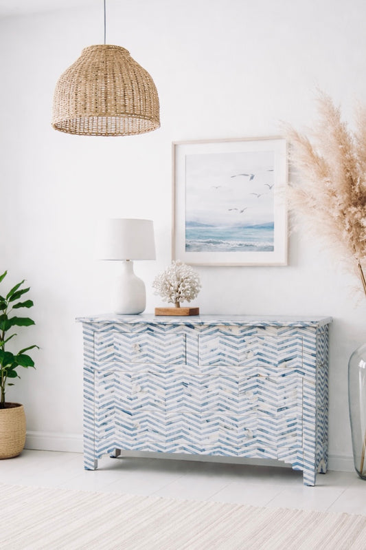Furniture, Pre Order, Bone Inlay, Chest of Drawers, Kusu