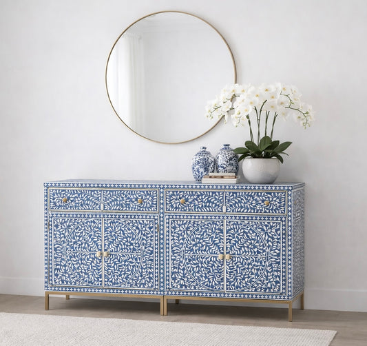 Furniture, Pre Order, Mother of Pearl Inlay, Sideboard, Botanical