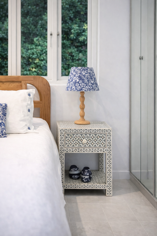 Furniture, Pre Order, Bone Inlay, Bed Side Table, Katong