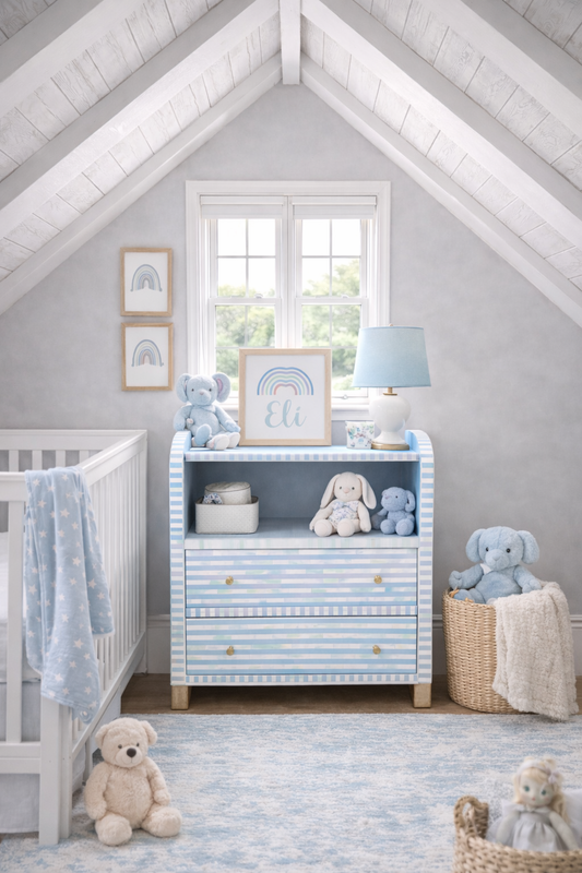 Furniture, Pre Order,  Bone Inlay, Chest of Drawers, Jewel