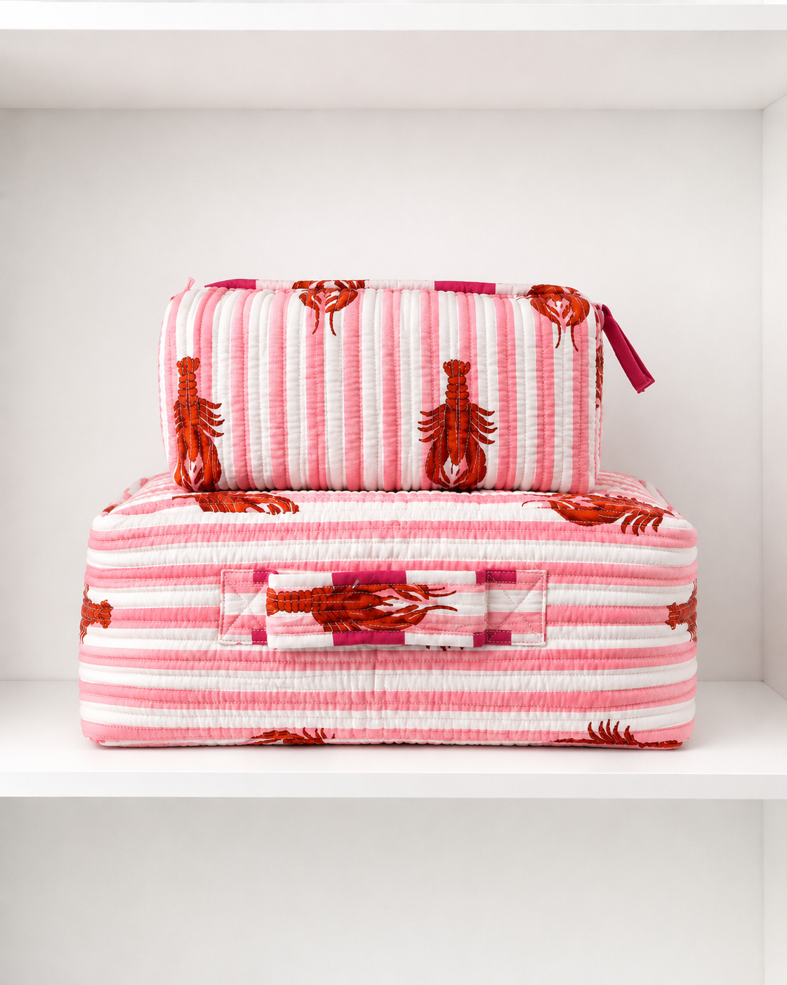 Cosmetic Bag, Lobster, Pink