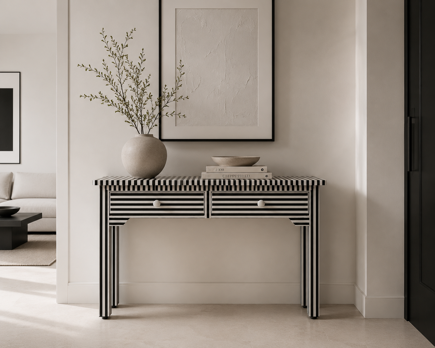 Furniture, Pre Order, Bone Inlay, Console, Jewel