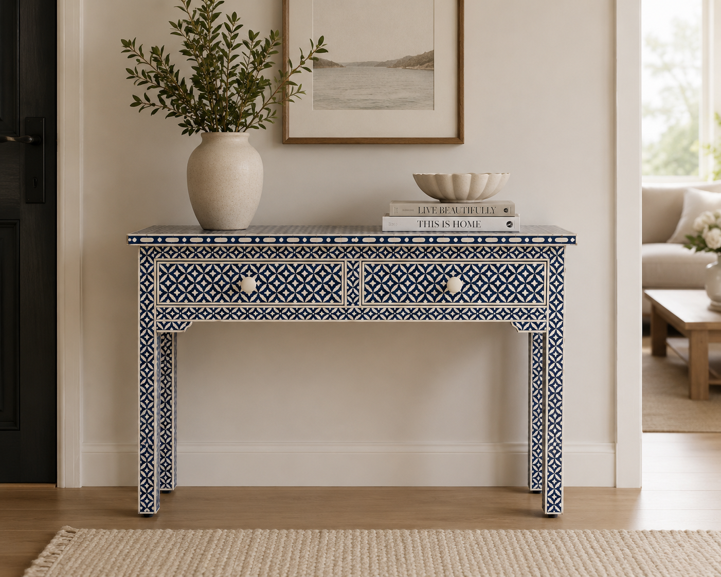 Furniture, Pre Order, Bone Inlay, Console, Bharu