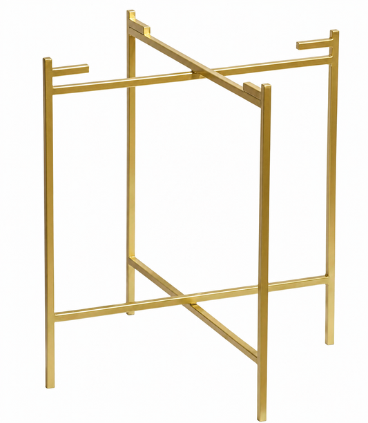 Furniture, Tray Stand for Platters, Gold