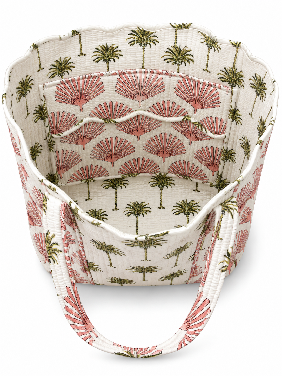 Tote Bag, Palm in Green