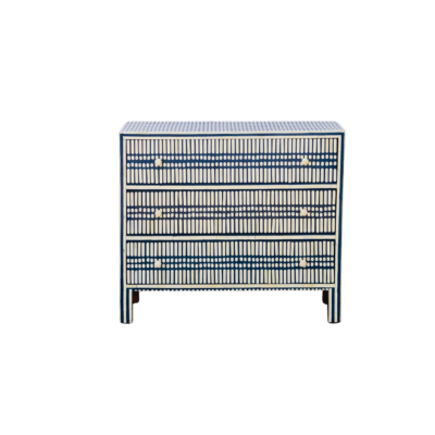 Furniture, Bone Inlay, Chest of Drawers, Tampines, Blue