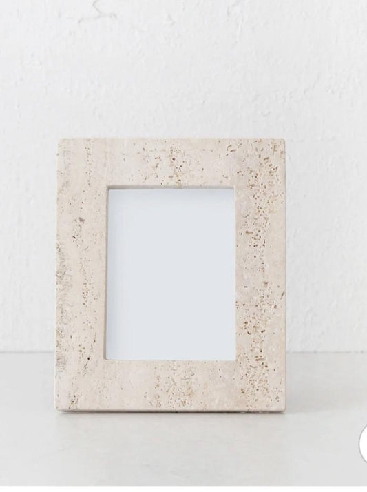 Photo Frame, Travertine Stone