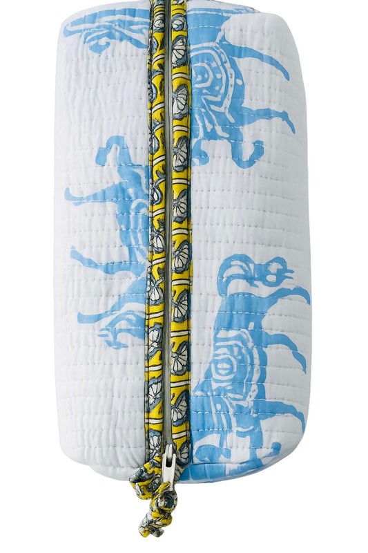 Cosmetic Bag, Horse, Blue