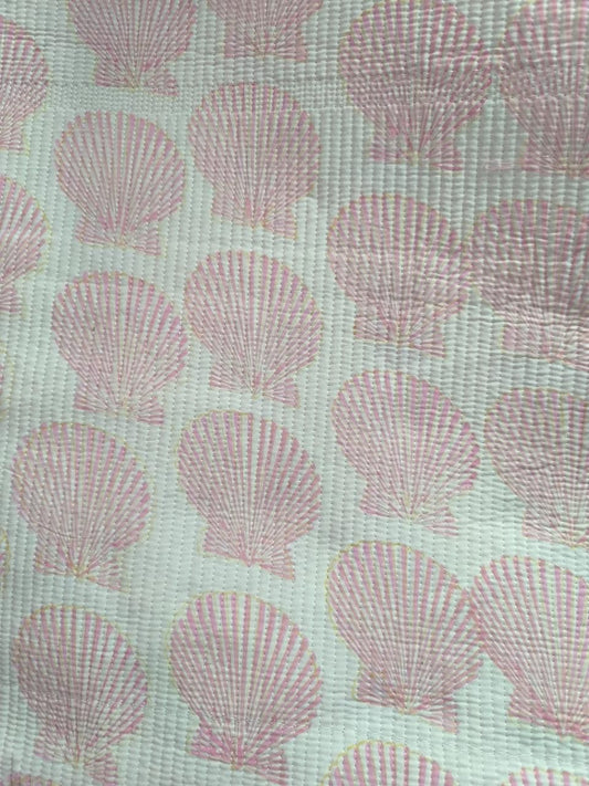 Cosmetic Bag, Shell, Pink
