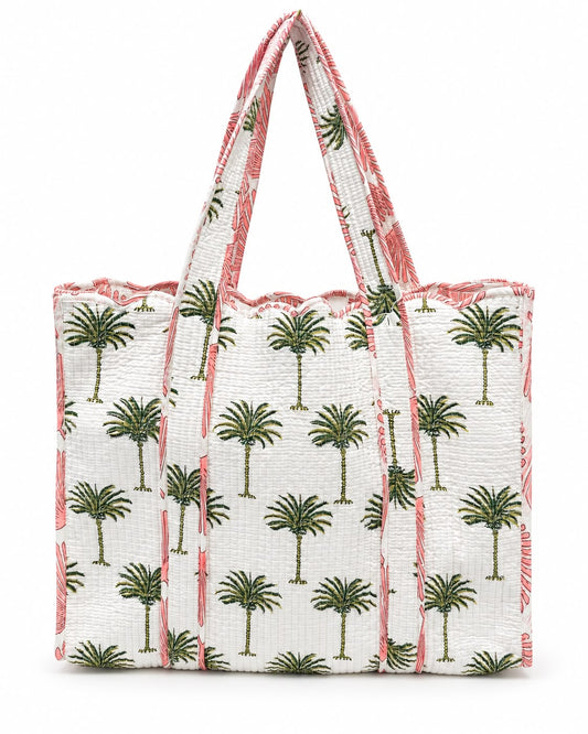Tote Bag, Palm in Green