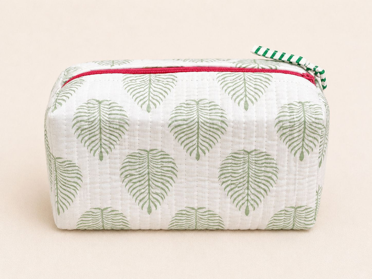 Cosmetic Bag, Leaf, Green