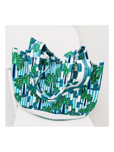 Bag, Everyday Tote, Palm, Blue